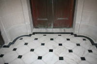 Marble floors after restoration